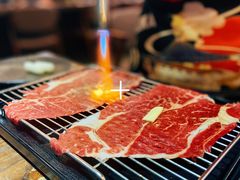 铺天盖地顶级澳牛肉火焰寿司-仙隐小鹿中華の日料(正弘城店)