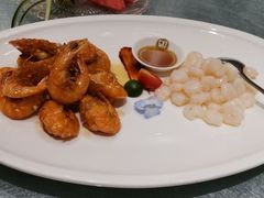 清炒虾仁拼元宝虾￥158-望乡楼上海菜(日月光店)