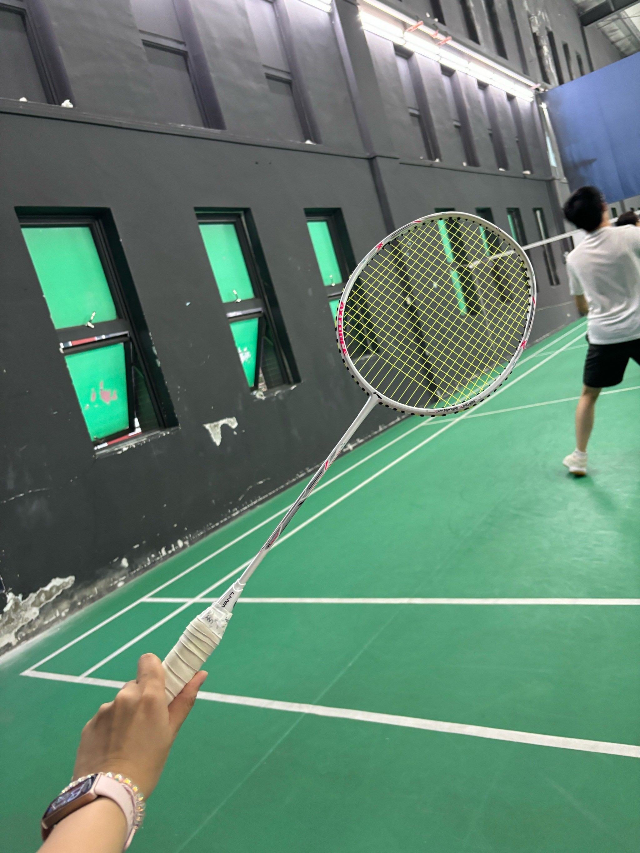 在羽毛球馆挥洒汗水🙇‍♀️🥂💛