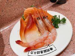 三文鱼甜虾北极贝拼盘-元气寿司(环球港店)