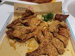 脆皮芝麻鸡-宝轩渔府·老字号海鲜·正宗津菜(水上店)