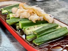 秋葵炒虾仁-砂锅居(西四店)