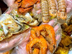 -东来菜馆•手抓海鲜家常菜•海鲜锅贴(鸽子窝店)