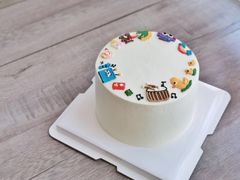 简笔画头像手绘蛋糕-艾加柒克蛋糕茶歇甜品台(春熙路店)