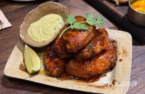 Charcoal-Grilled Chicken Wings with Peruvian Green Sauce