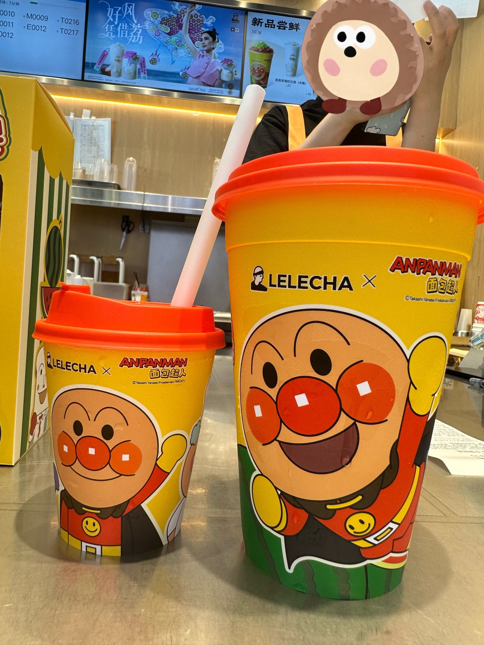 乐乐茶和面包超人的联名太可爱了吧