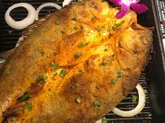 孜然蒜香鲈鱼-楼兰新疆主题餐厅(苏州中心店)