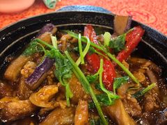 鱼香茄子煲-化州大众美食城(宝安老牌店)