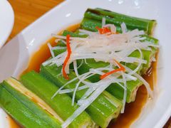 葱油秋葵-新興传承烤鸭
