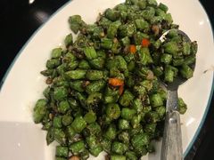 榄菜肉松炒四季豆-金翠河烧鹅餐厅(北城天街店)