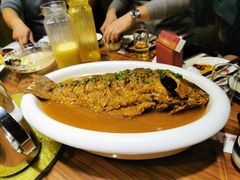 焖烧黄河大鲤鱼-食欲老院子荆芥疙瘩汤(经五路店)