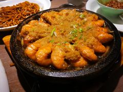 石板蒜蓉虾-小菜园新徽菜(滁州苏宁店)