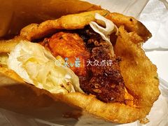 -小红车炸蛋葱油饼