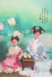 -后宫·古装汉服京剧儿童亲子全家福摄影