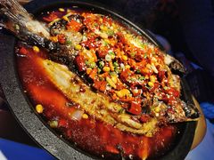香辣味烤鱼-鸣记脆皮烤鱼·海鲜烤鱼(三八广场店)