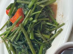 虾酱炒通心菜-肥仔文澳门猪骨煲(南京西路店)