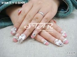 点击看大图 粉法(定制甲片)-STAR美甲店