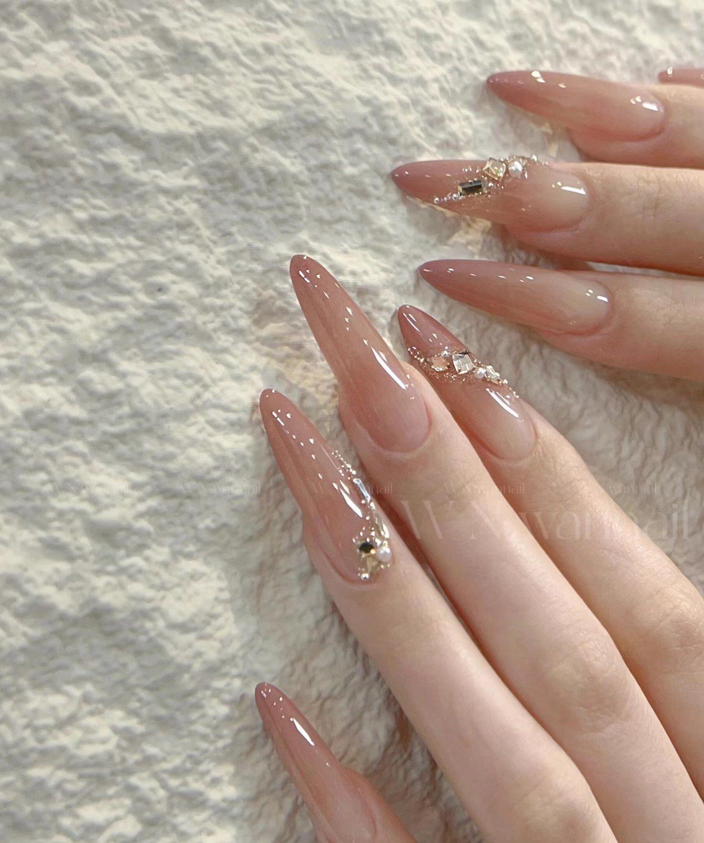 巨好看的长款美甲