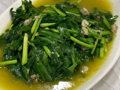 韭菜炒蚬子-溱湖八鲜菜馆