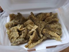 酥炸鱼皮-明兴正宗潮州五彩鱼蛋粉面(中山六路店)