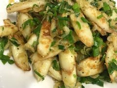 虾皮煎炒山药-鸿星花园酒家(银亿家园店)