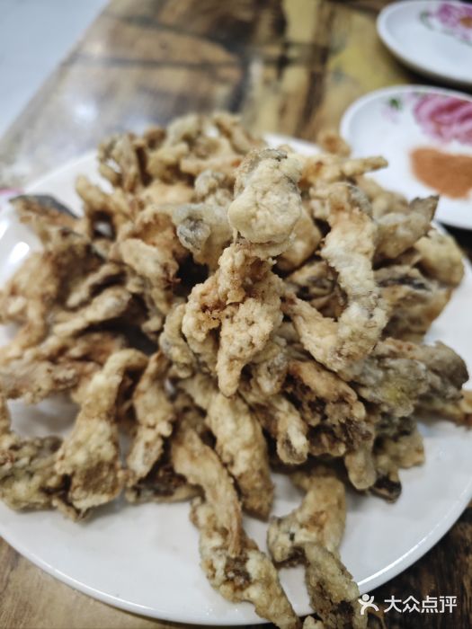 东北老菜馆干炸鲜蘑图片