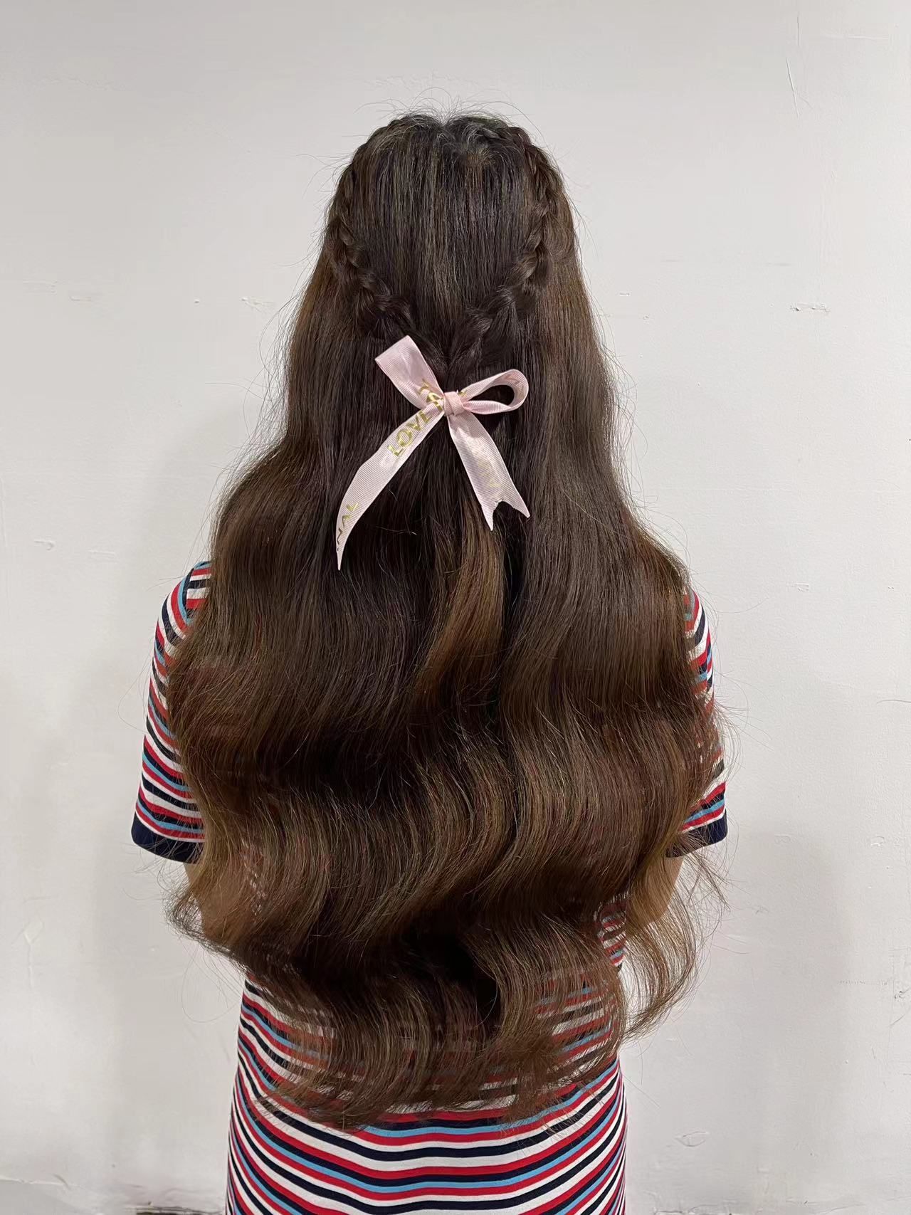 中长发编发教程 美发 做个美美哒造型