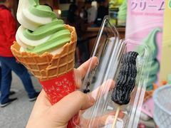 黑芝麻丸子-豆政(金閣寺境内売店)