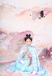 -后宫·古装汉服京剧儿童亲子全家福摄影