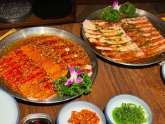 -明洞阿姨·韩式酱蟹烤肉·创意料理(三元桥店)