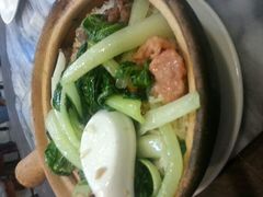 双拼煲仔饭（滑鸡，牛肉）-明兴正宗潮州五彩鱼蛋粉面(中山六路店)