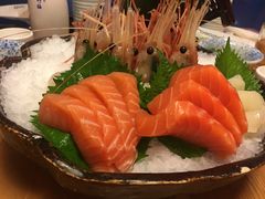 牡丹虾三文鱼-王鼎精致料理铁板烧(世博源店)