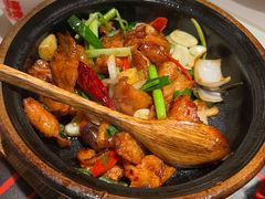 啫啫猪颈肉-恭喜上堓砂锅焗·海鲜大排档(闵行龙湖店)