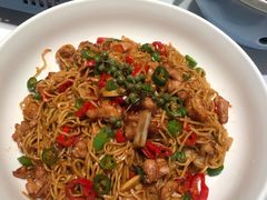 双椒鸡捞面-鸽子侯·家宴·平价海鲜(市图书馆店)