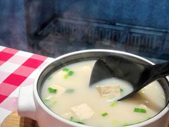 鸡汤小白菜煮榆林豆腐-西贝(吴江路湟普汇店)