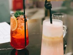 樱花撞色拿铁-1981牛排西餐厅(海信店)