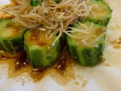 蒜蓉银鱼仔蒸丝瓜-岭南海晏楼(东晓南店)