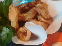脆炸鱿鱼及虎虾-杭州西子湖四季酒店-WL BISTRO西湖餐厅(灵隐路店)