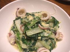 笔管鱼炒小白菜-必点海鲜·鲅鱼水饺(鞍山西道店)