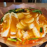 今天火锅吃撑了，超满足
