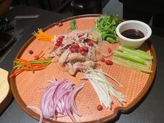 风生水起捞起芥味乳鸽-羽鸽集·乳鸽专门店·地道顺德菜(岭南站店)