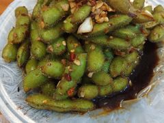 凉拌毛豆-十里铺铁板鱿鱼