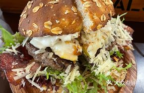 Parmesan Cheese Beef Burger