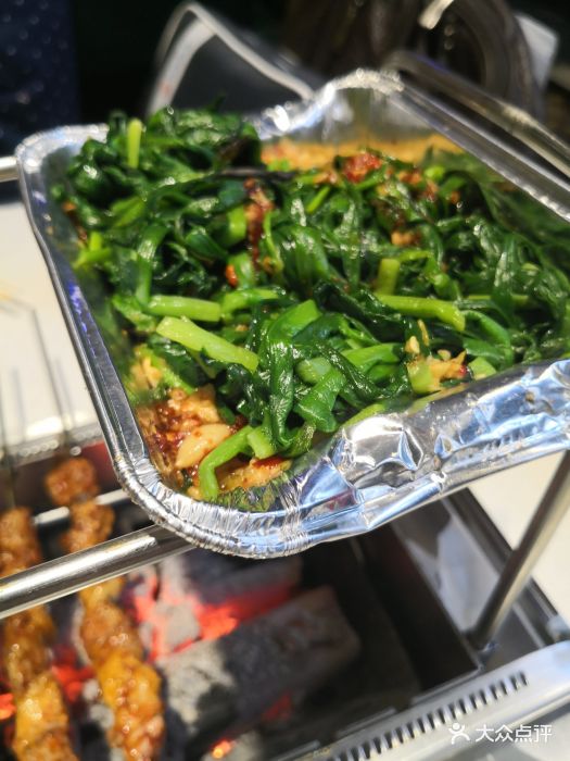 天池延边朝鲜族烤串夜宵(瀚金佰集团店)锡纸韭菜图片