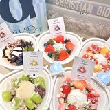 在印象城 吃到啦像油画一样漂亮嘟酸奶