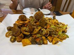 -东来菜馆•手抓海鲜家常菜•海鲜锅贴(鸽子窝店)