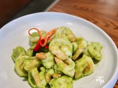 青麻酱炒虾仁-原食日记(三里屯店)