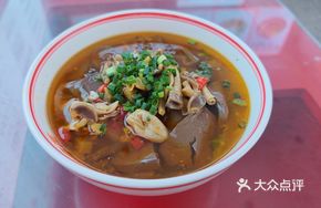 Duck Blood and Chicken Offal Noodles