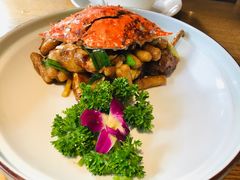 梭子蟹炒年糕-杭百味·大众精选杭帮菜(西湖音乐喷泉店)