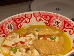 鱼汤焖嘉禾豆腐-农耕记·湖南土菜(海上世界店)